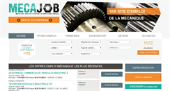 Desktop Screenshot of mecajob.fr
